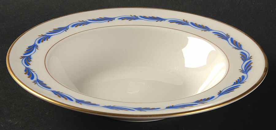 Arcadia Blue Rim Fruit/Dessert (Sauce) Bowl by Franciscan-1
