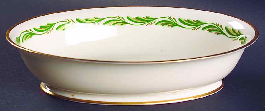 Arcadia Green 9" Oval Vegetable Bowl by Franciscan-1