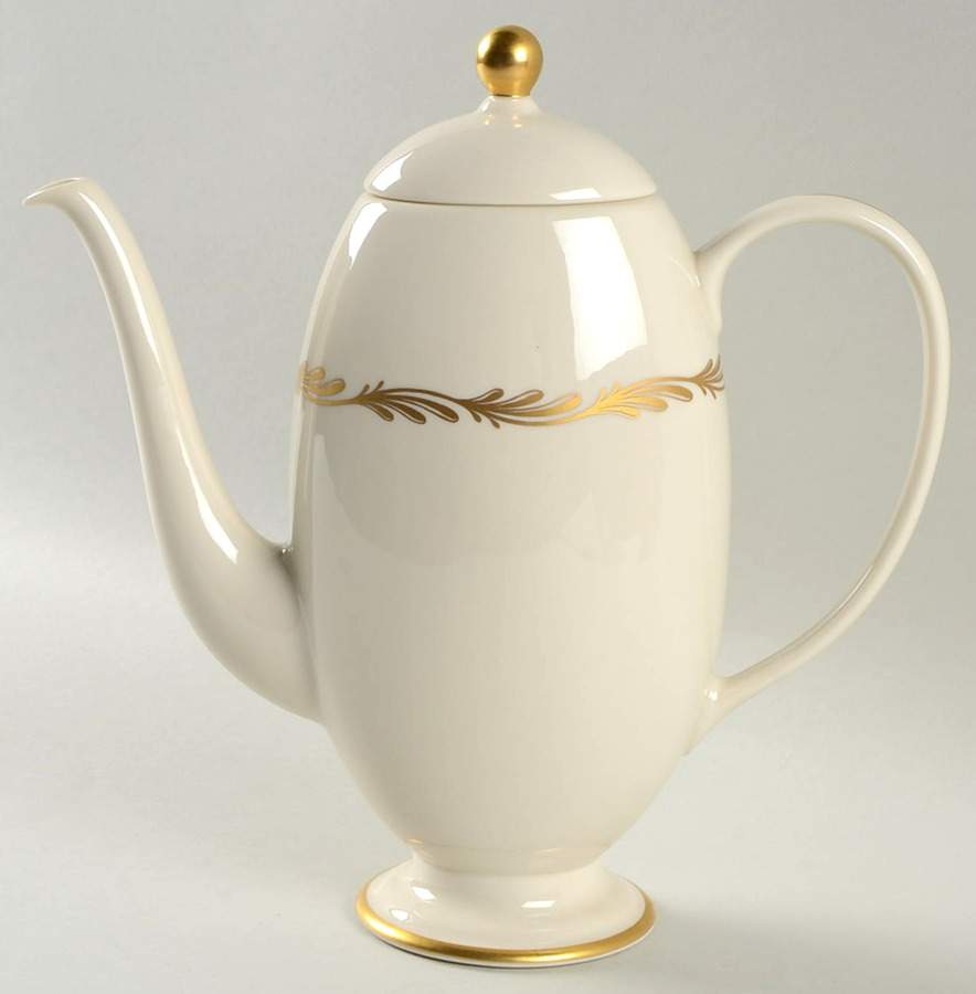Arcadia Gold Coffee Pot & Lid by Franciscan-1