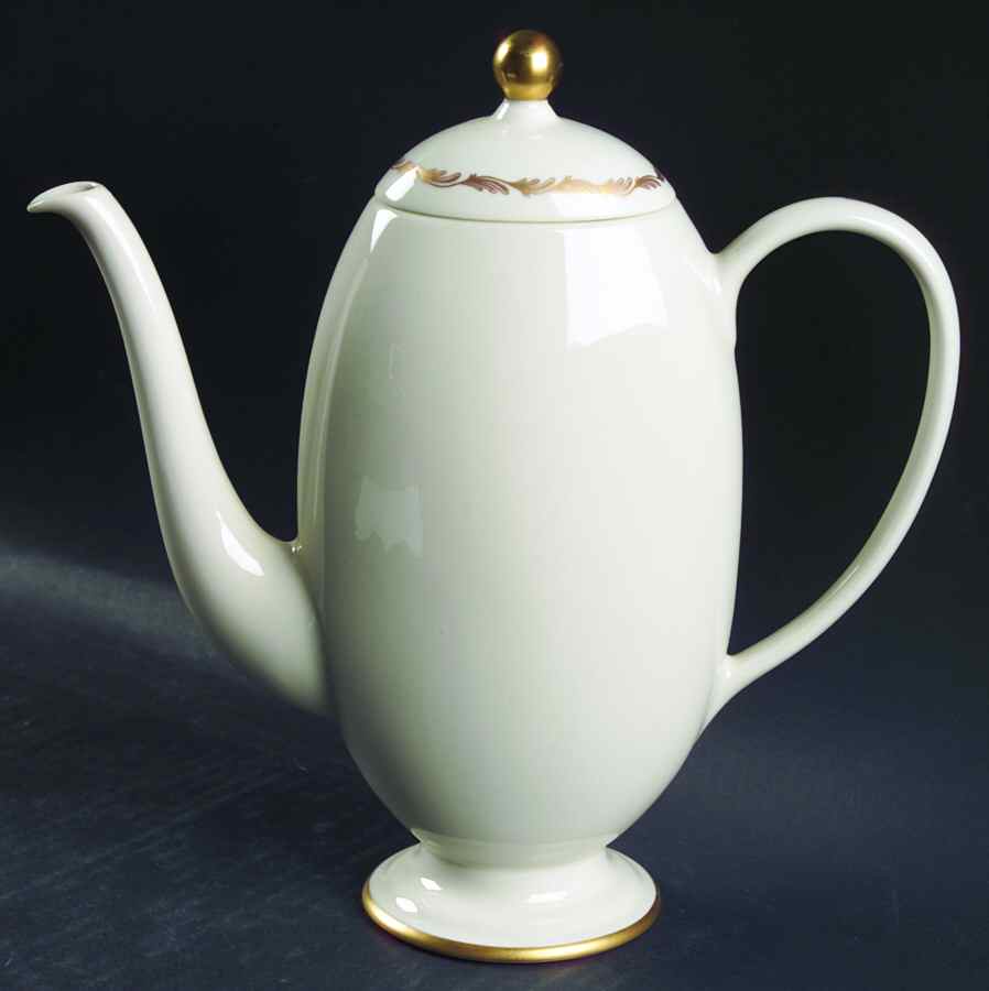 Arcadia Gold Coffee Pot & Lid by Franciscan-1
