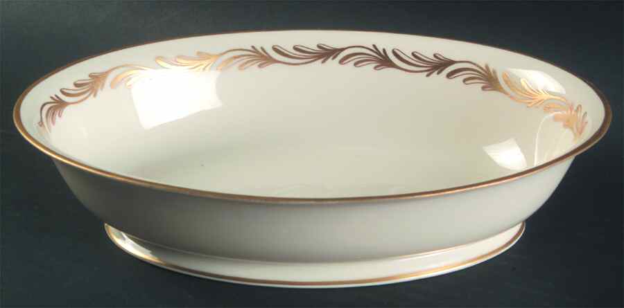 Arcadia Gold 9" Oval Vegetable Bowl by Franciscan-1