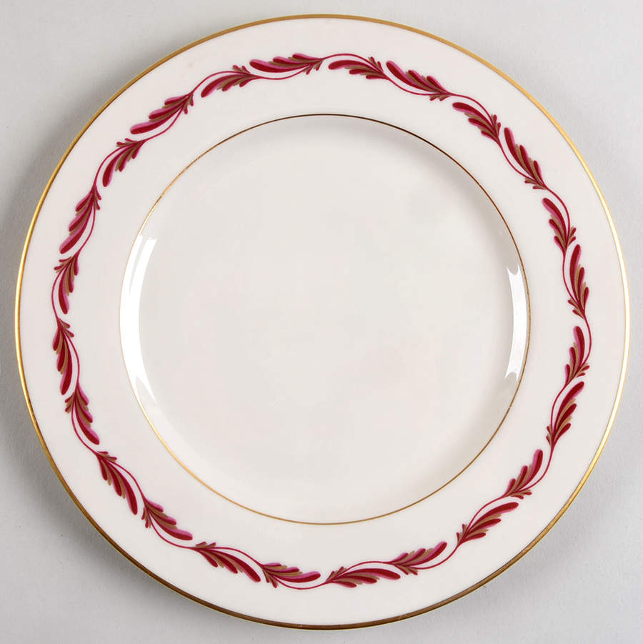 Arcadia Maroon Luncheon Plate by Franciscan-1
