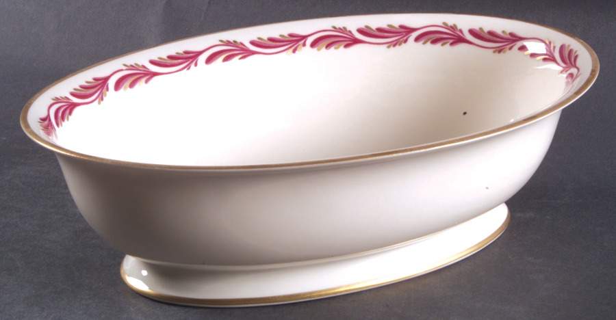 Arcadia Maroon 9" Oval Vegetable Bowl by Franciscan-1