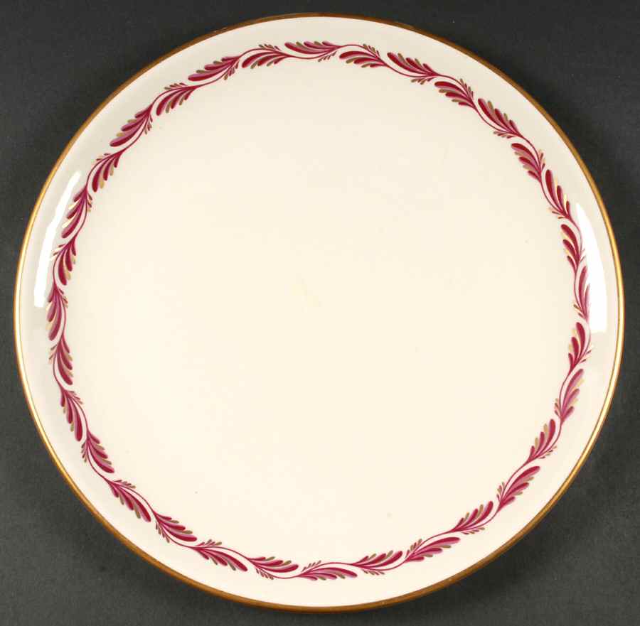 Arcadia Maroon 13" Chop Plate (Round Platter) by Franciscan-1