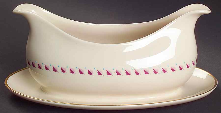 Arden Gravy Boat with Attached Underplate by Franciscan-1