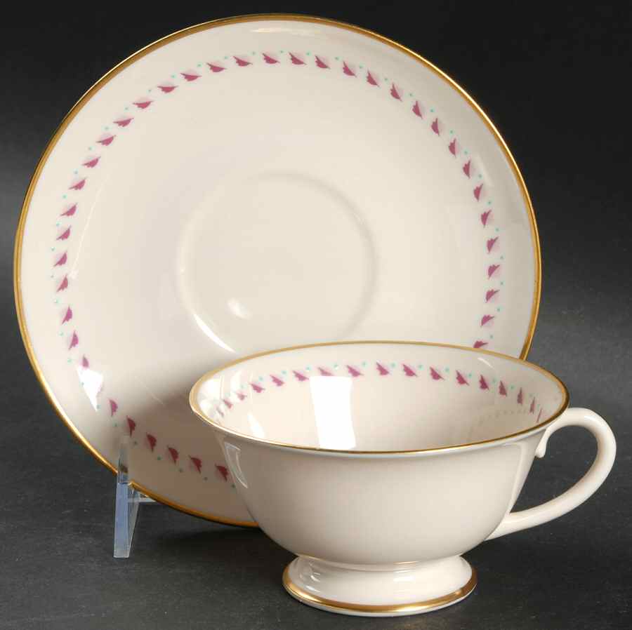 Arden Footed Cup & Saucer Set by Franciscan-1