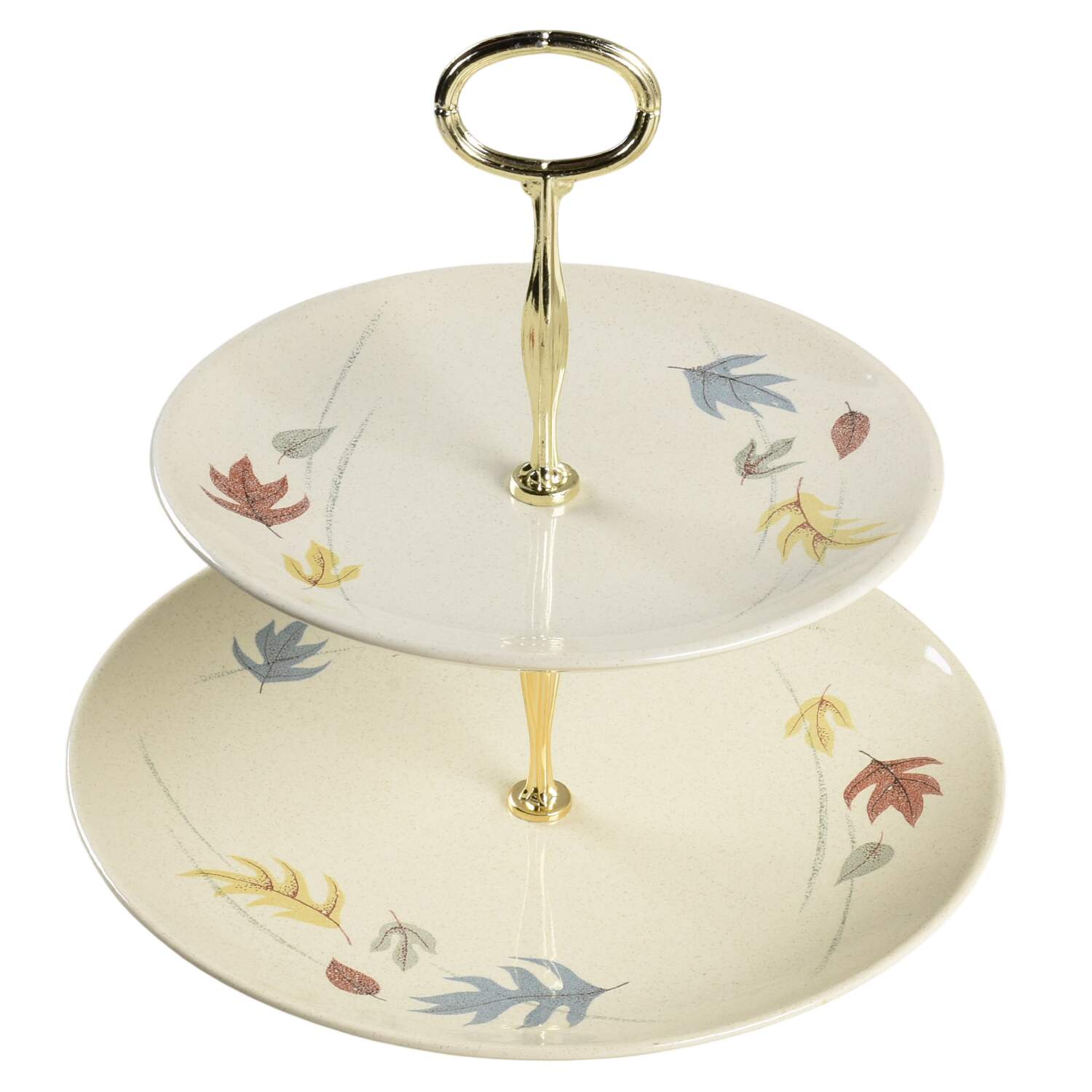 Autumn 6 5/8"-10"  2 Tiered Serving Tray (Dp, Sp) HC by Franciscan-1