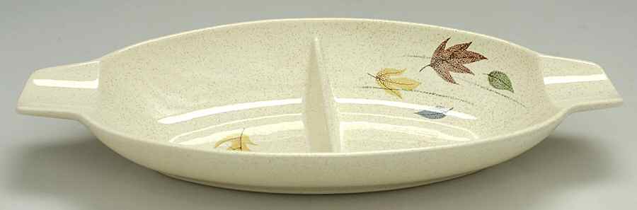 Autumn 13" Oval Divided Vegetable Bowl by Franciscan-1