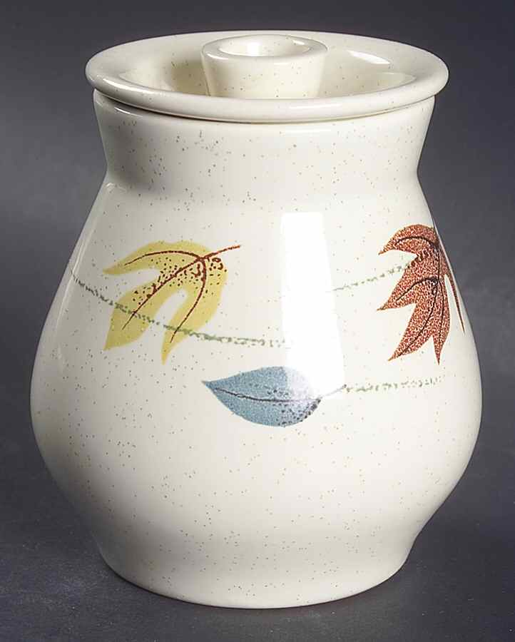 Autumn Mustard Jar & Lid by Franciscan-1