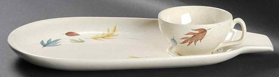 Autumn Snack Plate & Cup Set by Franciscan-1