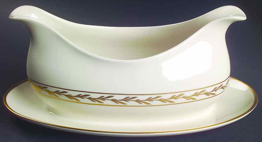 Beverly Gravy Boat with Attached Underplate by Franciscan-1