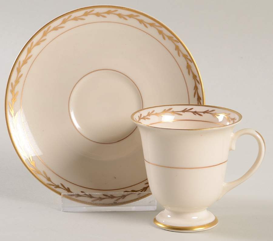 Beverly Footed Demitasse Cup & Saucer Set by Franciscan-1