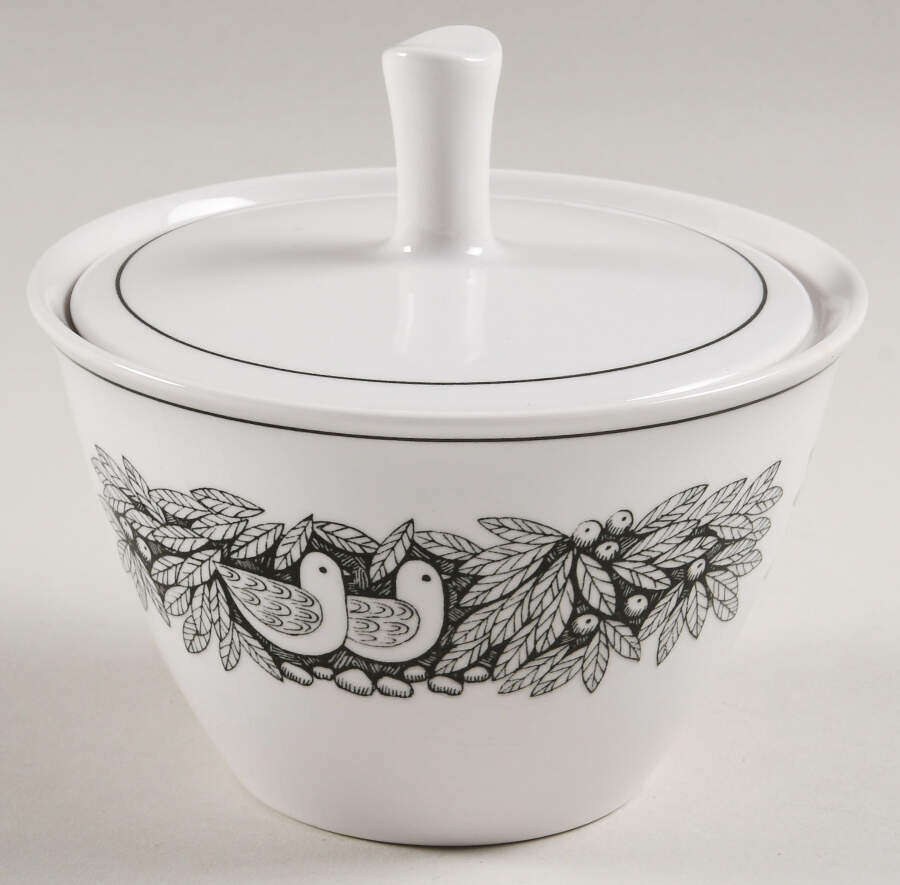 Bird 'N Hand Sugar Bowl & Lid by Franciscan-1