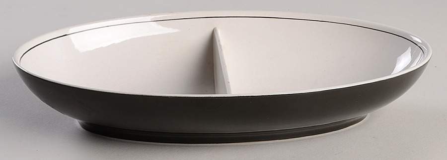 Bird 'N Hand 11" Oval Divided Vegetable Bowl by Franciscan-1
