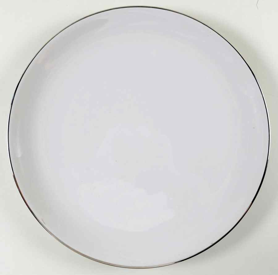 Birchbark (Platinum Trim) 13" Chop Plate (Round Platter) by Franciscan-1
