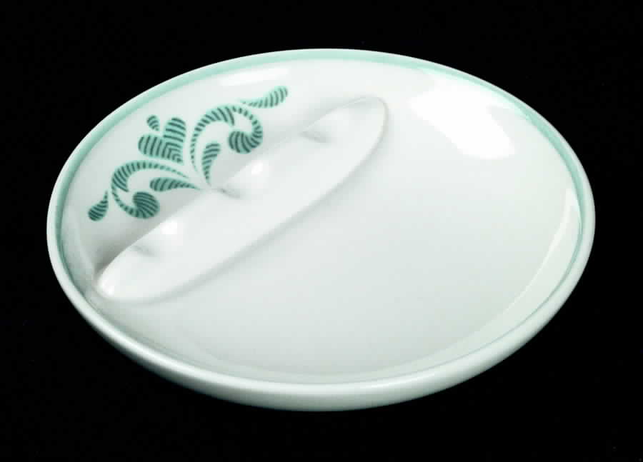Blue Fancy Small Ashtray by Franciscan-1