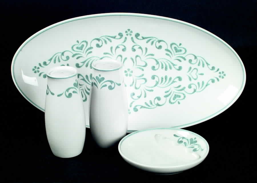 Blue Fancy Salt & Pepper Set by Franciscan-1