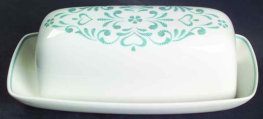 Blue Fancy 1/4 Lb Covered Butter by Franciscan-1
