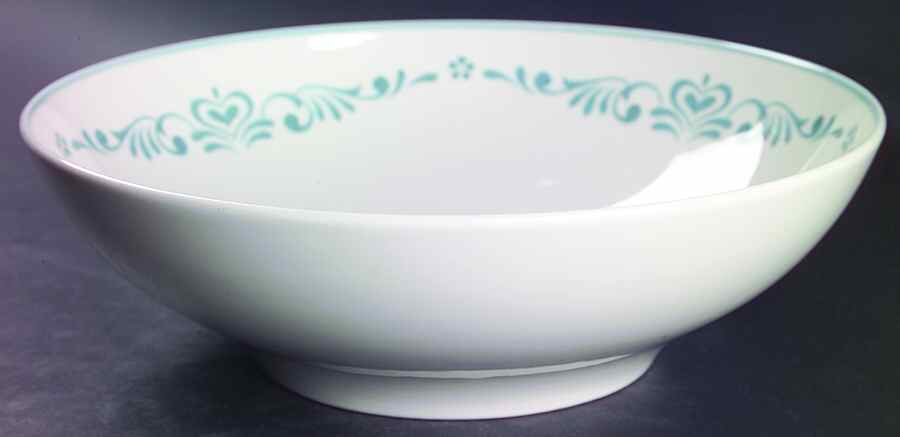 Blue Fancy 10" Large Salad Serving Bowl by Franciscan-1