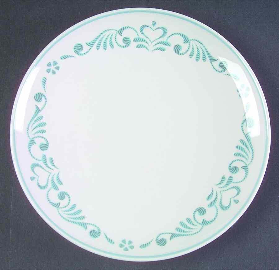 Blue Fancy Bread & Butter Plate by Franciscan-1