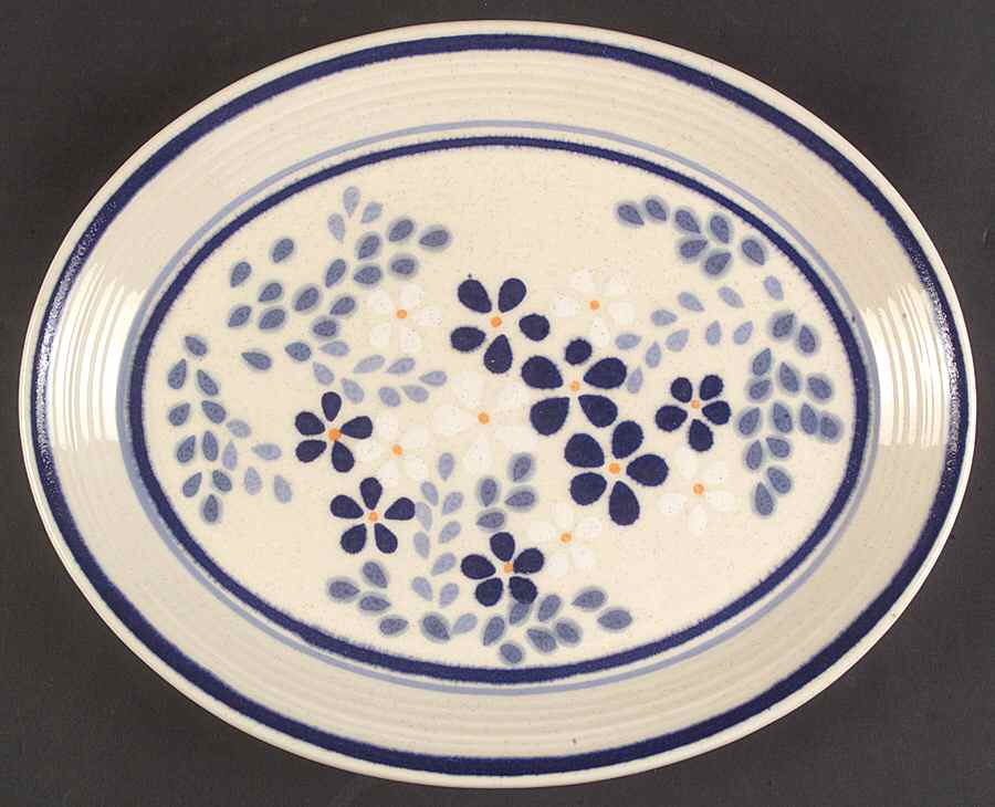 Blueberry 11" Oval Serving Platter by Franciscan-1