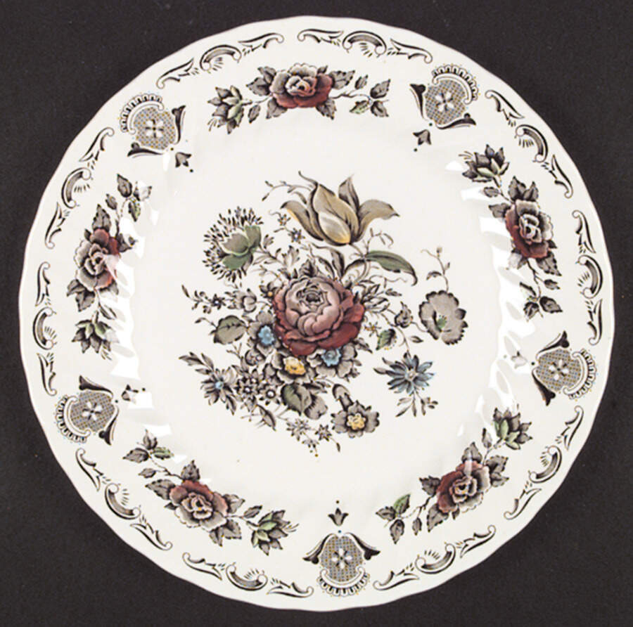 Bouquet (White Background) Dinner Plate by Franciscan-1