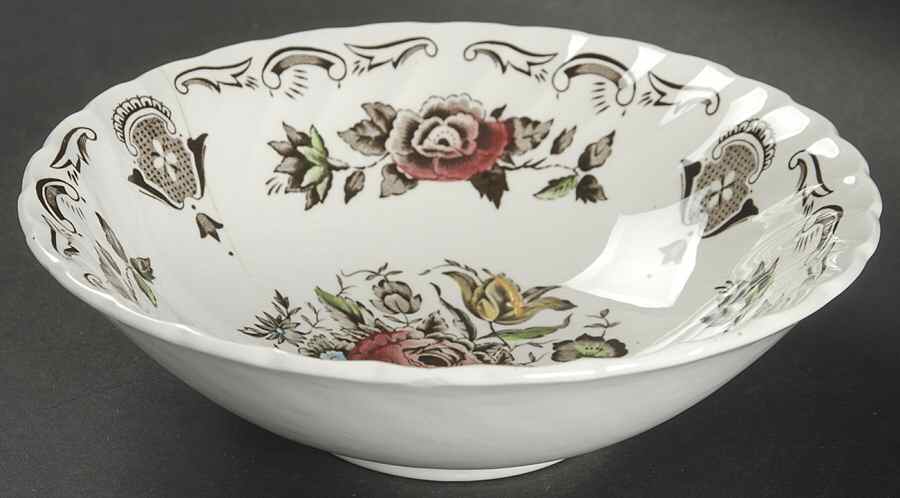 Bouquet (White Background) Coupe Cereal Bowl by Franciscan-1