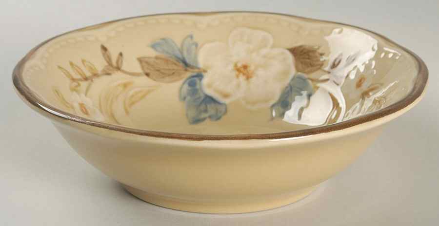 Bouquet (Tan Background) Coupe Cereal Bowl by Franciscan-1