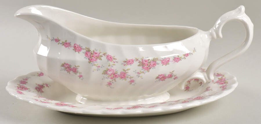 Brides Bouquet Gravy Boat & Underplate by Franciscan-1