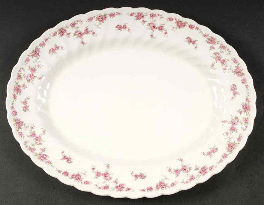 Brides Bouquet 14" Oval Serving Platter by Franciscan-1
