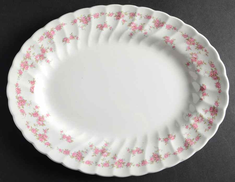 Brides Bouquet 12" Oval Serving Platter by Franciscan-1