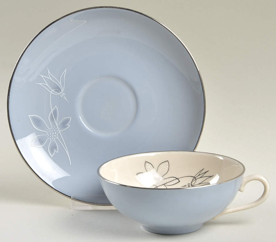Brentwood Flat Cup & Saucer Set by Franciscan-1