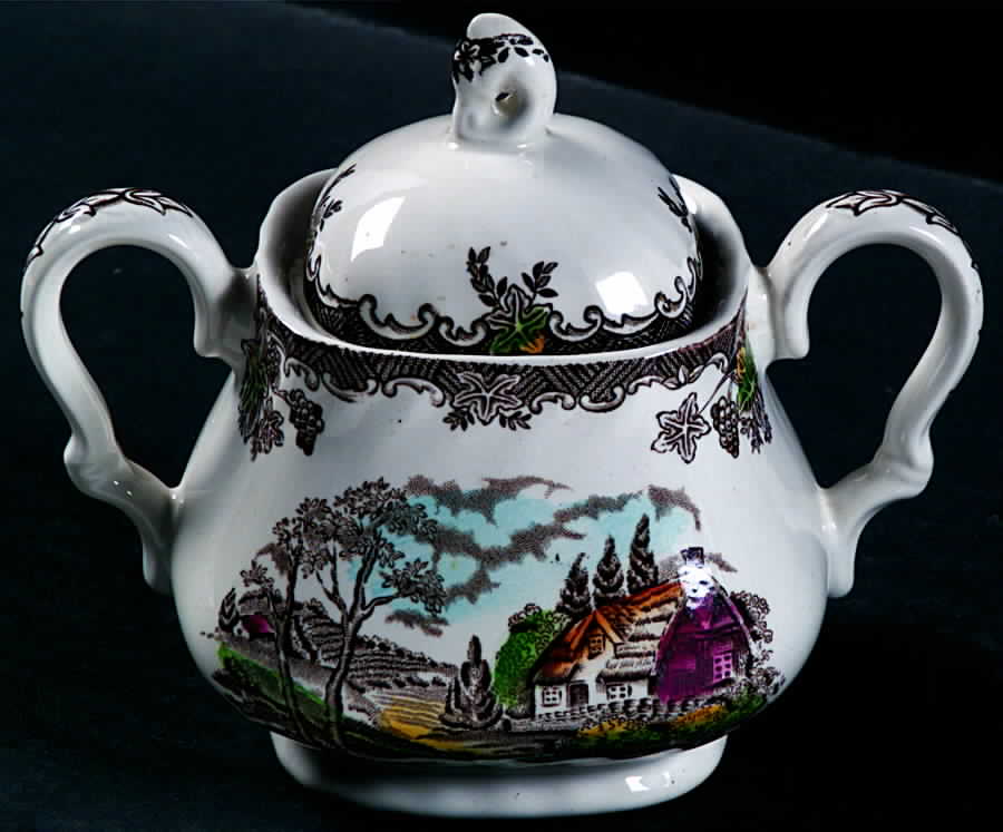 The Brook Sugar Bowl & Lid by Franciscan-1