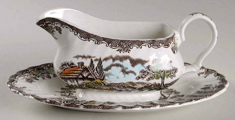The Brook Gravy Boat & Underplate by Franciscan-1