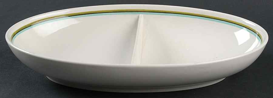 Cantata 11" Oval Divided Vegetable Bowl by Franciscan-1