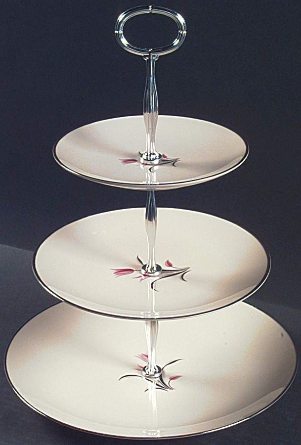 Carmel 13 7/8"-14 1/4" 3-Tiered Serving Tray(DP,SP,BB) HC by Franciscan-1
