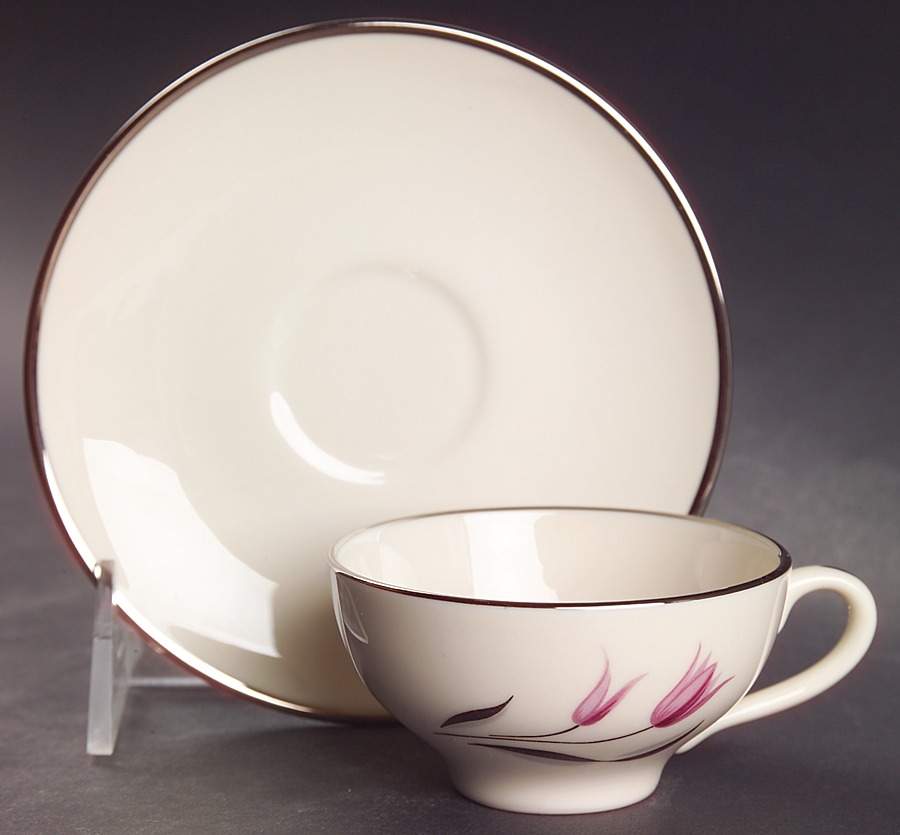 Carmel Flat Demitasse Cup & Saucer Set by Franciscan-1