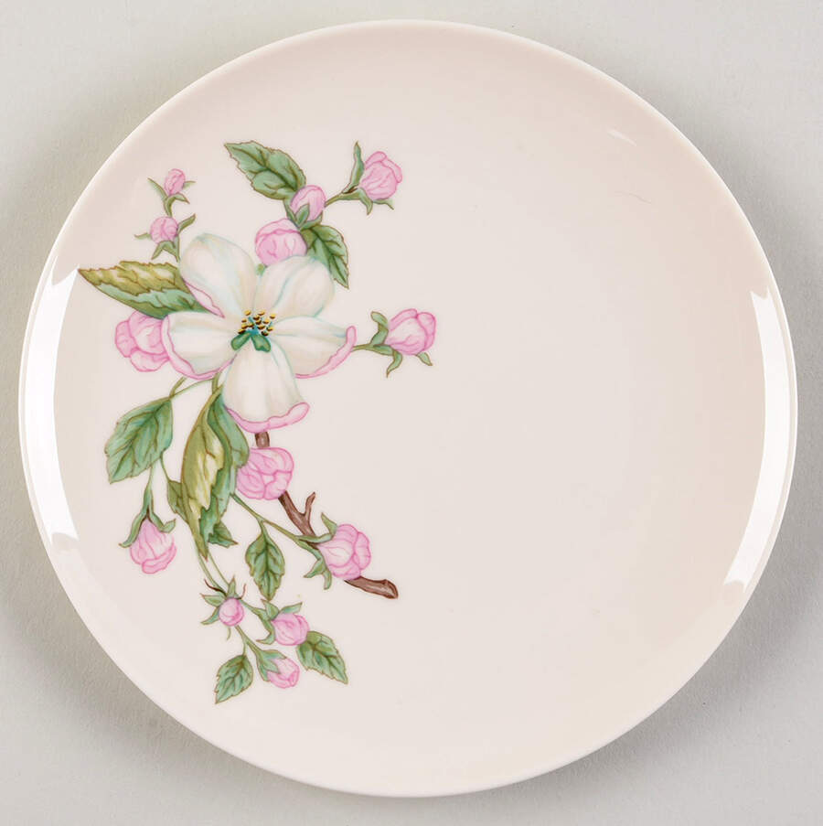 Chelan Dessert Plate/Cream Soup Saucer for Footed Bowl by Franciscan-1
