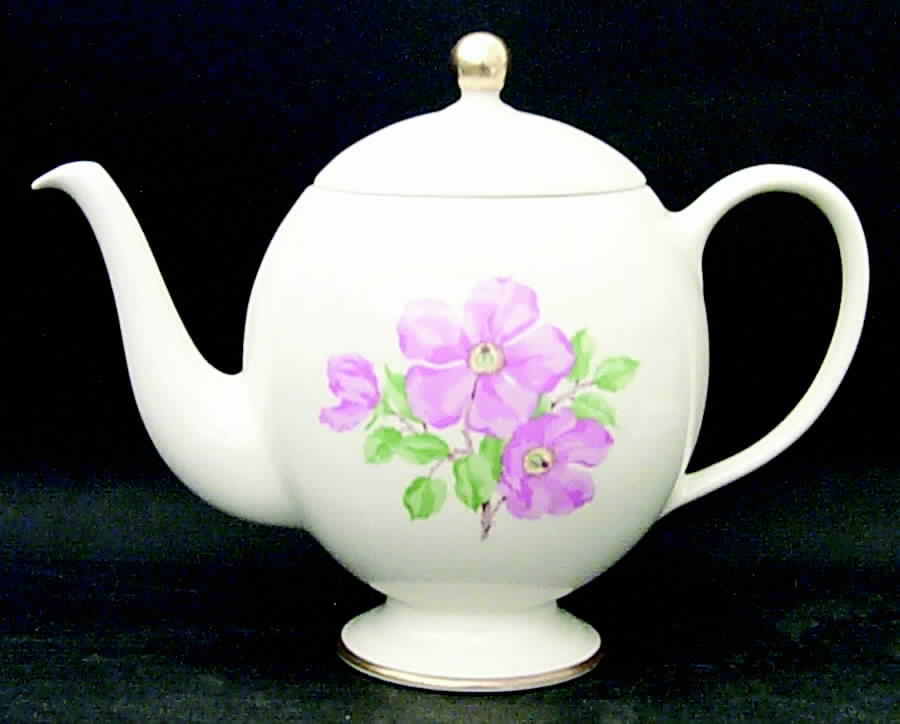 Cherokee Rose Wide Gold Band Teapot & Lid by Franciscan-1