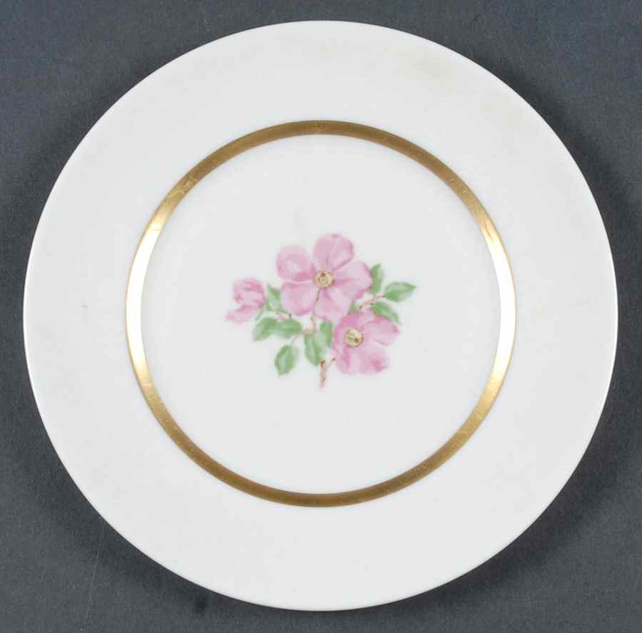 Cherokee Rose Wide Gold Band Bread & Butter Plate by Franciscan-1