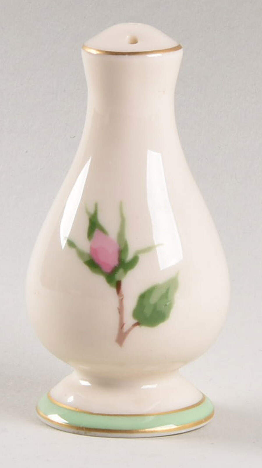 Cherokee Rose Green Band Pepper Shaker by Franciscan-1