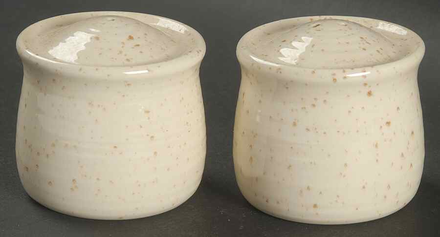 Country Craft Almond Cream Salt & Pepper Set by Franciscan-1