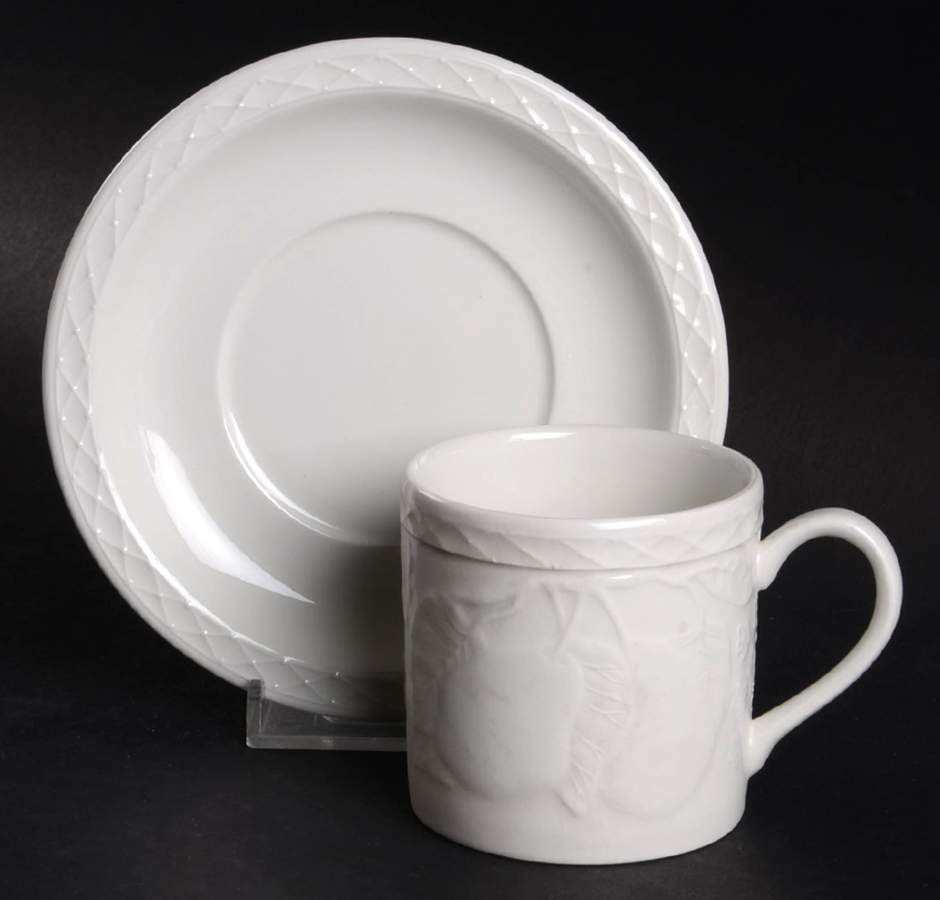 Country Fayre Flat Demitasse Cup & Saucer Set by Franciscan-1