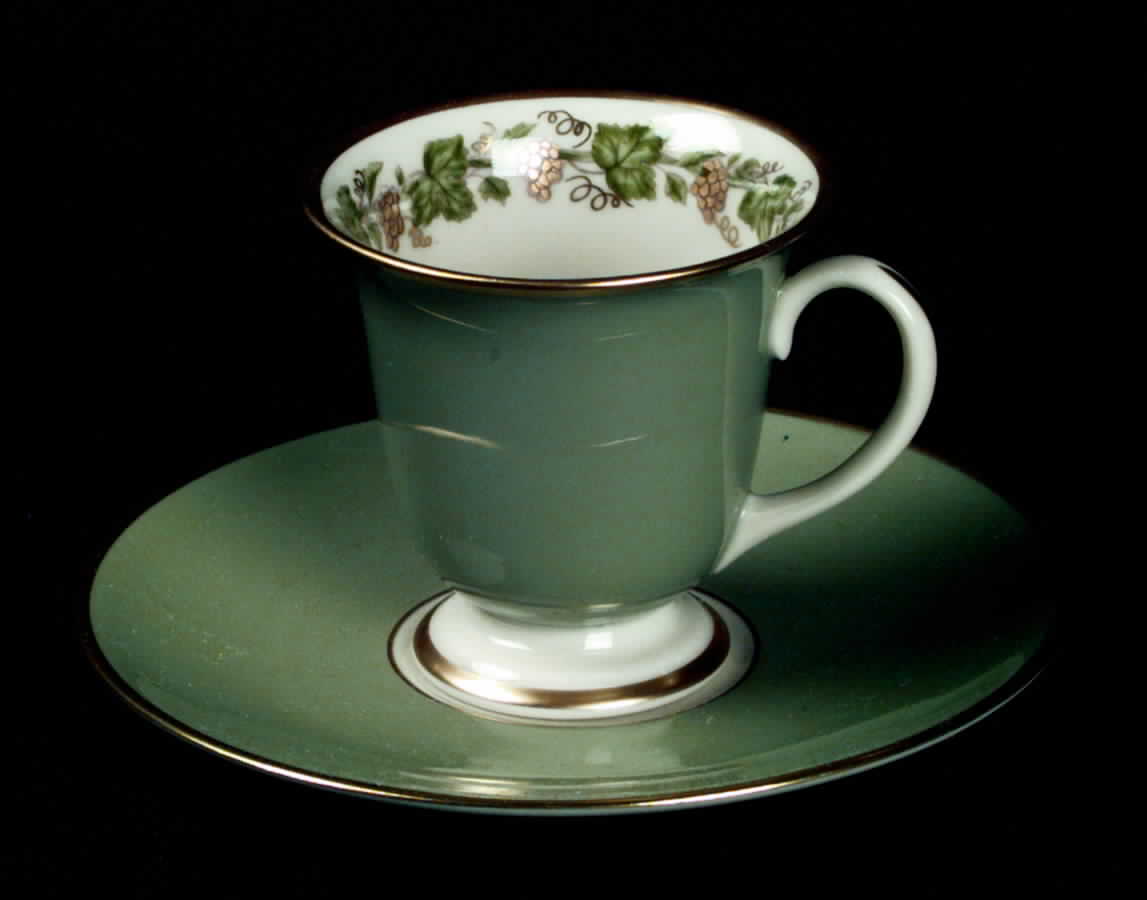 Concord Footed Demitasse Cup & Saucer Set by Franciscan-1