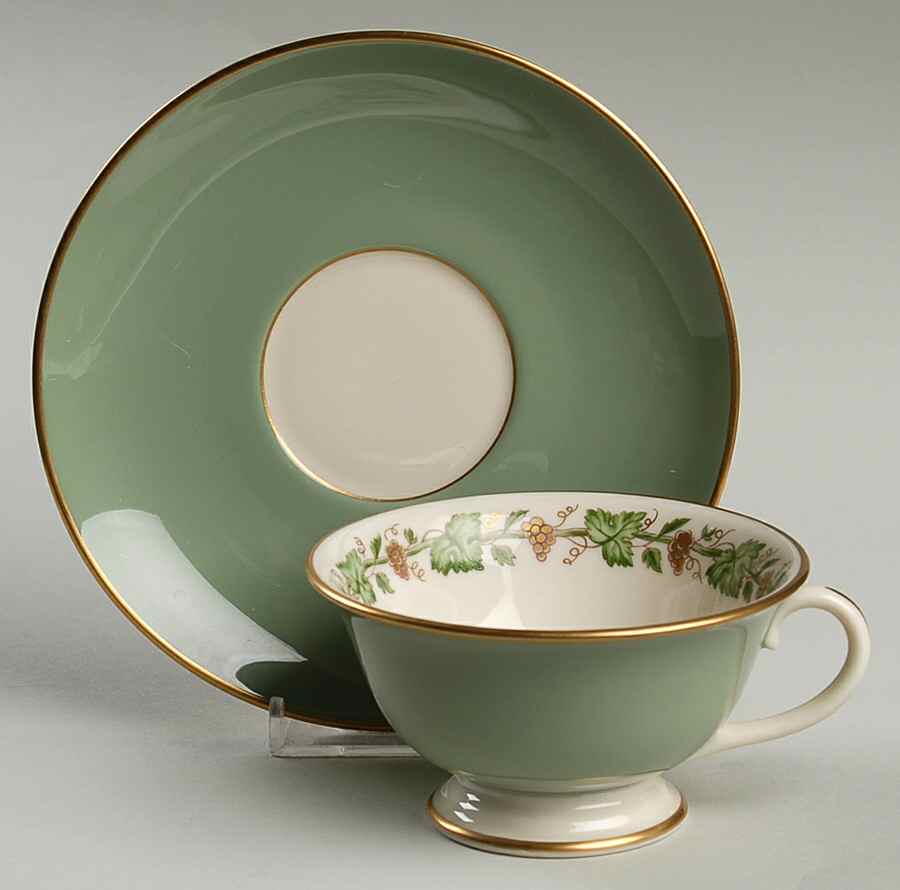 Concord Footed Cup & Saucer Set by Franciscan-1