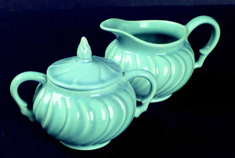 Coronado Aqua Glossy Sugar Bowl & Lid by Franciscan-1