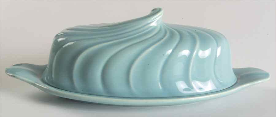 Coronado Aqua Glossy 1/4 Lb Covered Butter by Franciscan-1