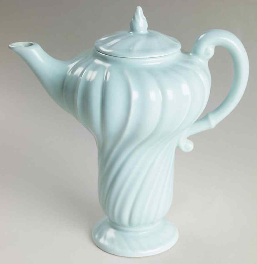 Coronado Aqua Glossy Coffee Pot & Lid by Franciscan-1