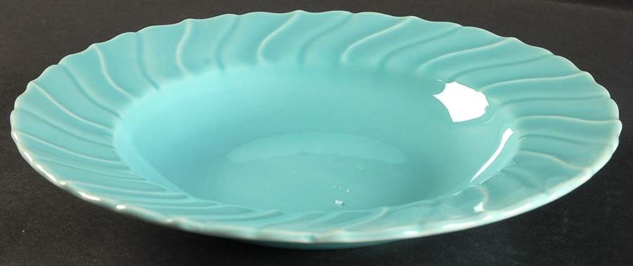 Coronado Aqua Glossy Rim Soup Bowl by Franciscan-1