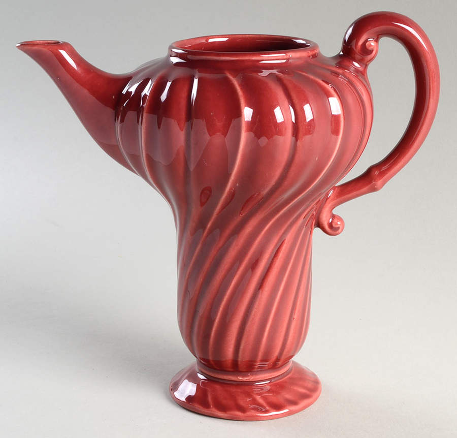 Coronado Burgundy Maroon (Glossy) Coffee Pot No Lid by Franciscan-1